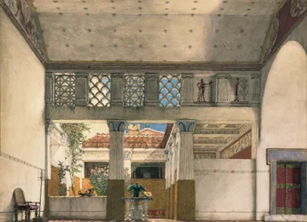 Interieur van het Huis van Gaius Marcius
