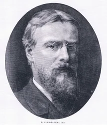 Alma Tadema een zelfportret, uit The Magazine of Art 1893, Cassell and Company