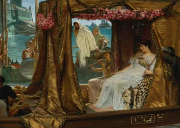 De ontmoeting van Antony en Cleopatra