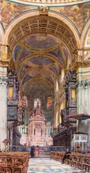 De Kansel, kijkend naar het oosten (kleurenlitho)