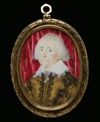 Portretminiatuur van een onbekende man, 1640