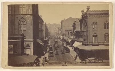 Montgomery Street vanaf Market Street; San Francisco; Onmiddellijk.