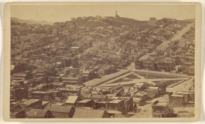 Russian Hill vanaf Telegraph Hill, San Francisco.