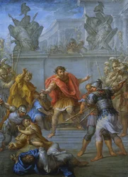 Keizer Claudius voorkomt de moord op zijn aanvallers