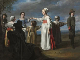 Cirkel van Le Nain - Dansende kinderen, ca. 1650