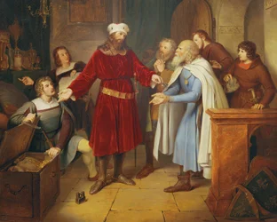 Leopold van Babenberg geeft zijn schatten aan de Weense burgers
