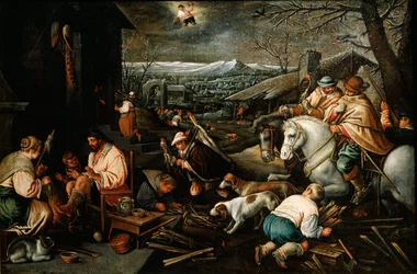 Januari uit de serie De Seizoenen, eind 16e of begin 17e eeuw