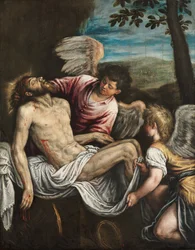 De Dode Christus met Engelen, ca. 1580