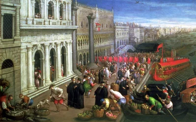 Riva degli Schiavoni, Venetië (detail)