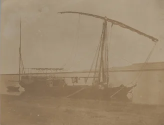 Nijlboot, Egypte, 1851