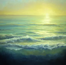 Gouden nevel, 2004 Zeelandschap