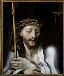 Christus met het riet zegt Christus doornenkroon schilderij door Lelio Orsi