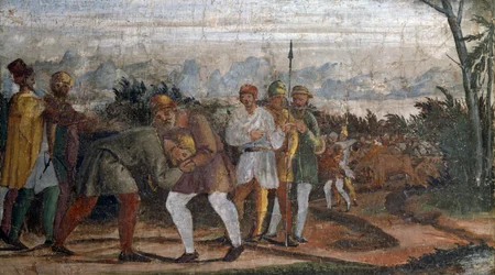 Scène uit het leven van de Verloren Zoon, door Kring van Lelio Orsi, Rocca di Novellara, Emilia-Romagna, Italië