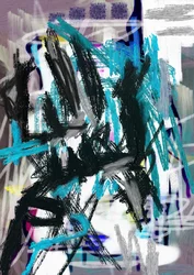 Dynamische blauwgroene streken