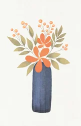 Oranje bloemenboeket