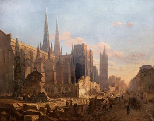 De ontruiming van de Sint-Andrieskathedraal. 1865 (Olieverf op doek)