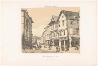 Zicht op de Place des Cordeliers in Dinan