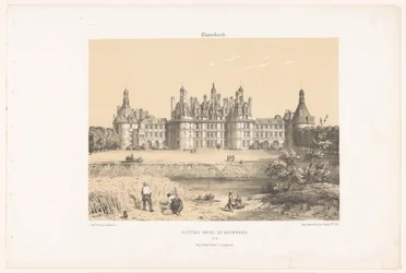 Zicht op het kasteel van Chambord aan de Loire