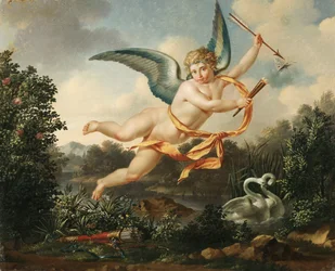 Allegorieën van de liefde - Cupido met een fakkel en pijl, 1803