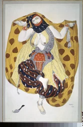 Odalisque, kostuumontwerp voor het ballet Sheherazade van N. Rimsky Korsakov