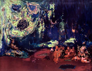 Decorontwerp voor het ballet Scheherazade, ca. 1913