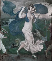 De stortbui, decorontwerp voor een ballet