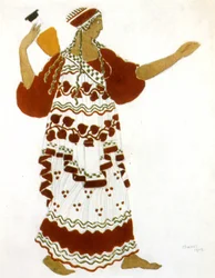 De namiddag van een faun door Claude Debussy, kostuum door Léon Bakst