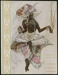 Titelpagina van het souvenirprogramma voor Ballets Russes