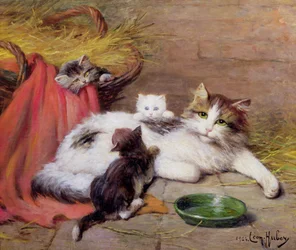 Kat met Kittens, 1924