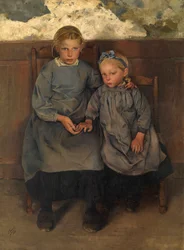 Twee Waalse Boerenmeisjes