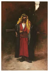 Een Arabische bewaker