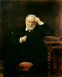 Portret van de Franse schrijver Victor Hugo (1802-1885). Schilderij van Léon Joseph Bonnat (1833-1922), 1879. Zon. 1,38 x 1,1 m