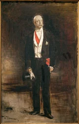 Schets voor het voetportret van President Felix Faure (1841-1899). Schilderij door Leon Bonnat (1833-1922)