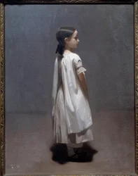 Het kleine zusje van de kunstenaar, ongeveer 7 of 8 jaar oud (1850)