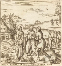 Christus Roept Twee Discipelen van Johannes de Doper om Hem te Volgen