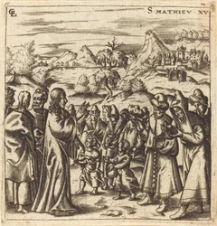 Christus Berispt de Schriftgeleerden en Farizeeën