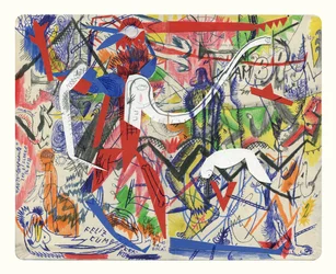 Levendige abstracte figuren