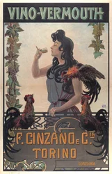 Vino-Vermouth reclame, ca. 1900