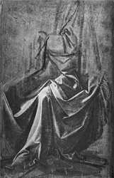 Gipsafgietsel van Draperie voor een Zittend Beeld, ca. 1475 1945