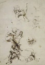 Leonardo da Vinci, object 1857.0110.1 - recto (British Museum)