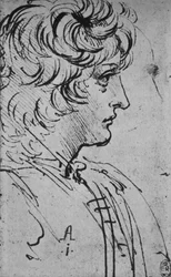 Profiel van een jongeling naar rechts, ca. 1480, 1945