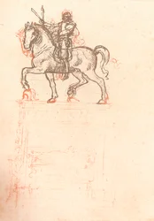 Studie voor het Sforza-monument, c1482-c1499 1883