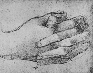 Studie van gevouwen handen, ca. 1480 1945