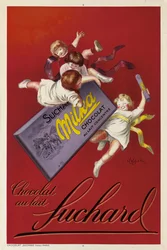 Reclameposter voor Milka-chocolade door Suchard, 1925