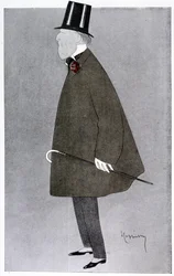 Komisch portret van Jacques Doucet in "Fantasio"