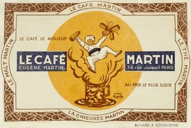 Franse advertentie voor de koffie Martin, naar Leonetto Cappiello 1921