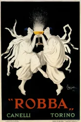 Poster reclame voor Spumante Robba Canelli, Turijn, Italië, 1921