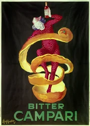 Poster voor het aperitief Bitter Campari. Illustratie door Leonetto Cappiello (1875-1942) 1921 Parijs, decoratieve kunsten