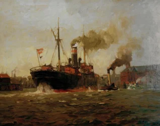 L. Sandrock, Vertrekkende stoomboot