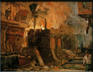 Leonhard Sandrock, Staalgieterij